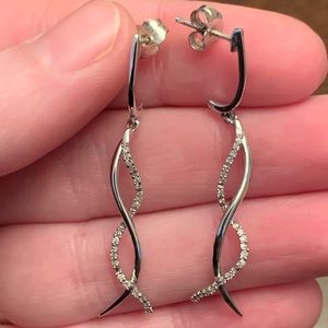Diamond Dangle Earrings
